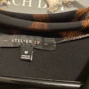 Black and leopard shirt